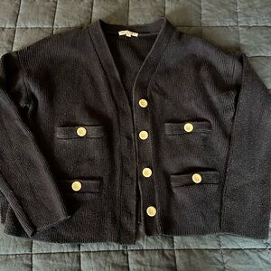 Alex Mill Navy Cotton Cardigan